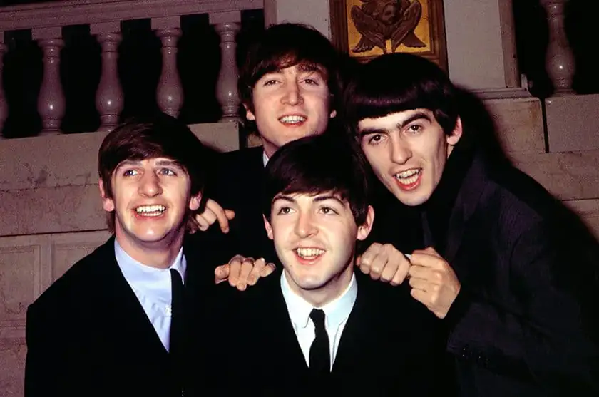 Ringo Starr, John Lennon, Paul McCartney and George Harrison in Beatles '64