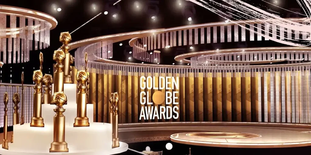 The 2025 Golden Globes logo and awards