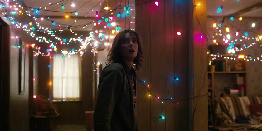 Joyce and the Christmas Lights in one of the top 10 most memorable scenes from Stranger Things ranked from worst to best