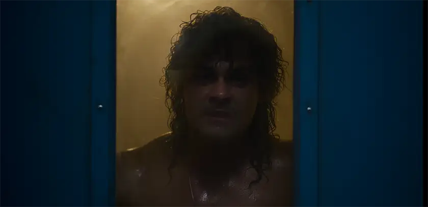 Billy looks out from the sauna glass in one of the top 10 most memorable scenes from Stranger Things ranked from worst to best