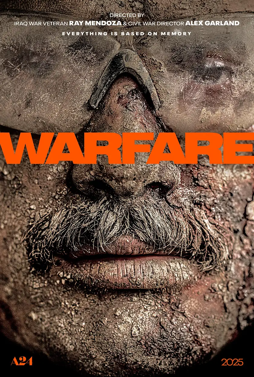 Official Movie Poster for the movie Warfare (2025), which this article explores everything we know about