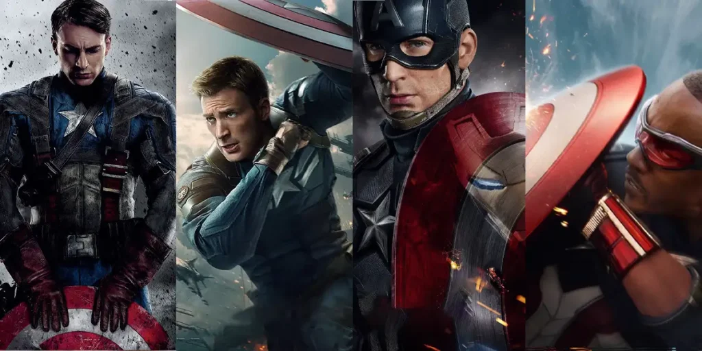 Posters of the four Captain America movies ranked from worst to best