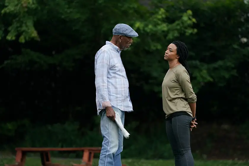 Martin Freeman and Sonequa Martin-Green in My Dead Friend Zoe