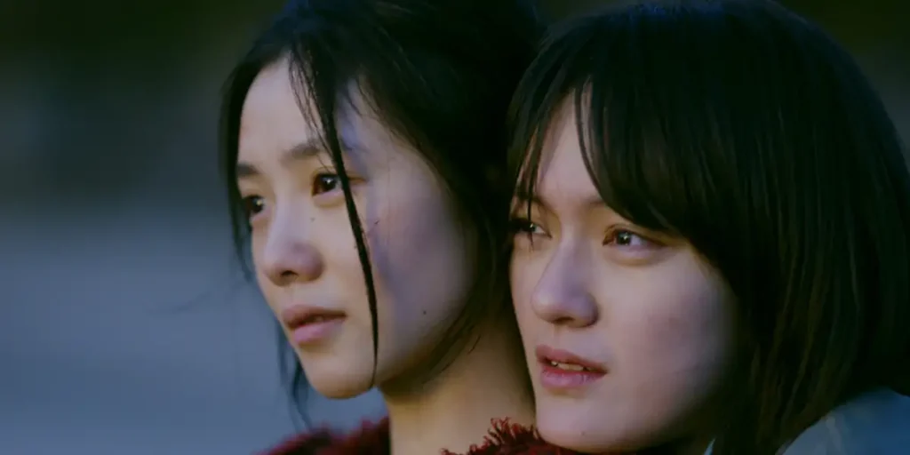 Wen Qi and Liu Haocun in Girls on Wire (Xiang Fei De Nu Hài)