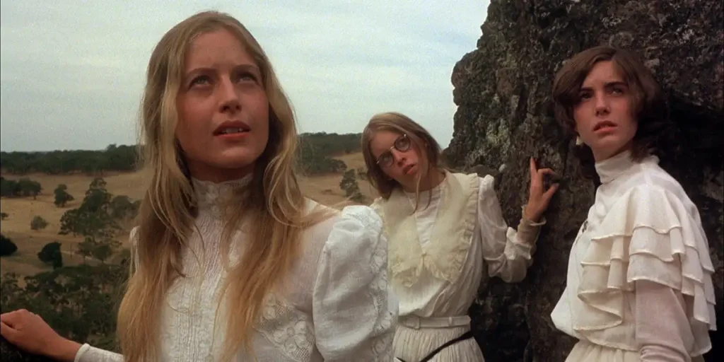 Anne-Louise Lambert, Karen Robson and Jane Vallis in Picnic at Hanging Rock (1975)