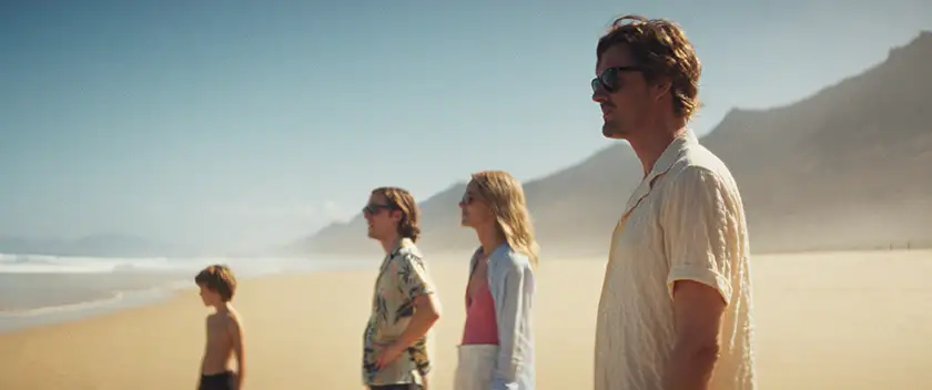 Dylan Torrell, Jack Farthing, Stacy Martin and Sam Riley in Islands by Jan-Ole Gerster