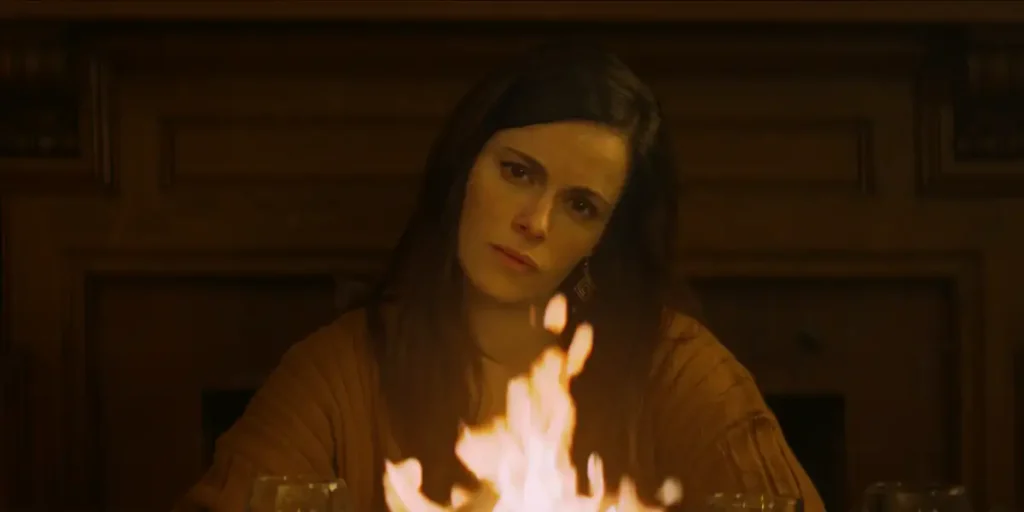 Emily Hampshire in Mom