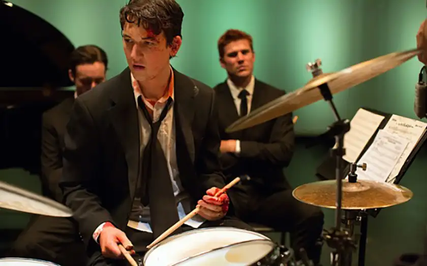 Miles Teller plays the drums in Whiplash, one of all 8 2015 best picture nominees ranked from worst to best by Loud And Clear Reviews