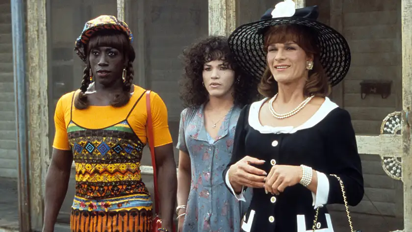 John Leguizamo, Wesley Snipes, and Patrick Swayze in To Wong Foo, Thanks for Everything! Julie Newmar