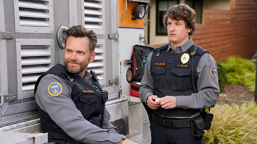 Joel McHale and Michael Rowland in Animal Control, one of the 5 Fox shows to watch right now