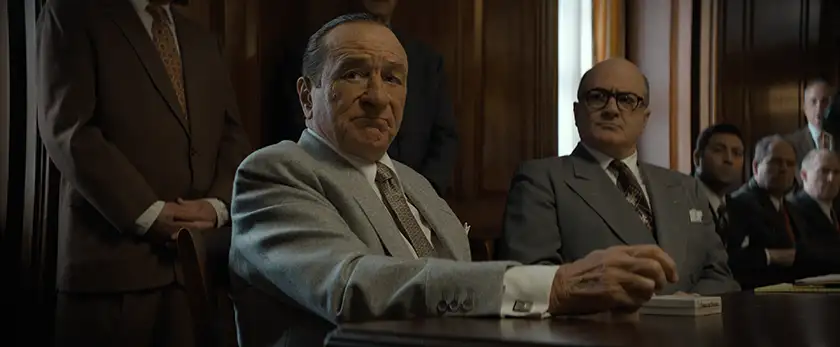 Robert De Niro as “Frank Costello” in The Alto Knights