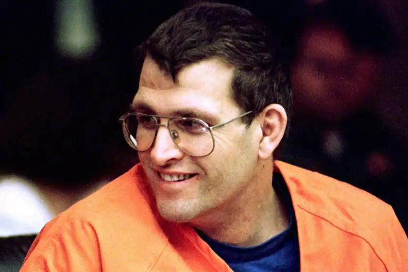 Keith Jesperson, the Happy Face Killer whose true story is explored in this article, at a court appearance on November 2, 1995 in Portland, Oregon.