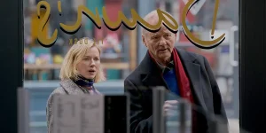 Naomi Watts and Bill Murray look at a shop's window in The Friend