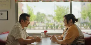 John Leguizamo and Barbie Ferreira in Bob Trevino Likes It