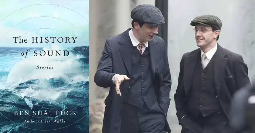 The book and a still from the set of The History of Sound, one of the 20 movies to watch at the 2025 Cannes film festival according to Loud and Clear Reviews