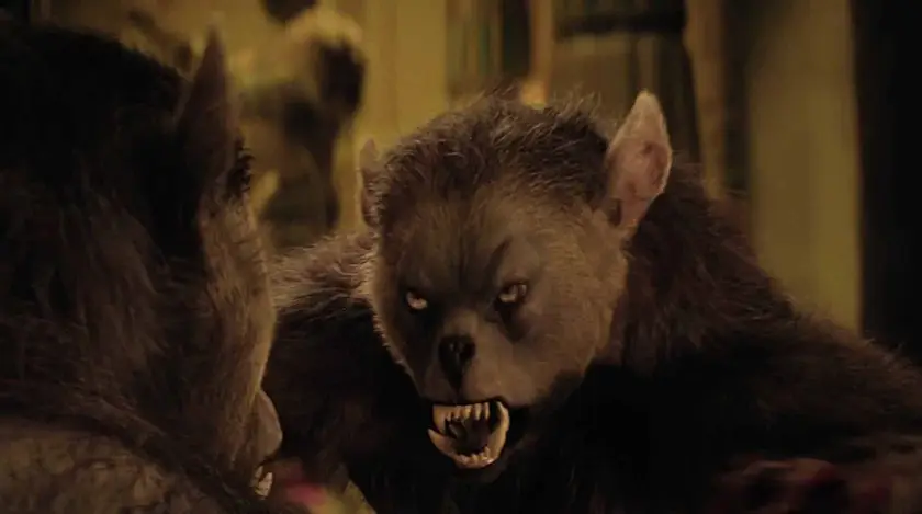 A shot of a werewolf in Wes Craven's 'Cursed' Werewolf Movie, whose production history we look at in this article