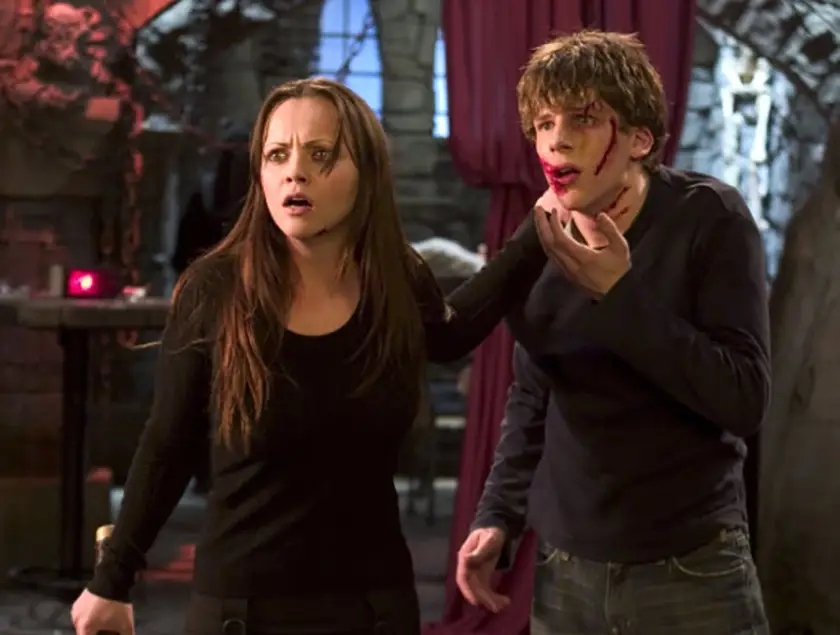 Christina Ricci and Jesse Eisenberg in Wes Craven's 'Cursed' Werewolf Movie, whose production history we look at in this article
