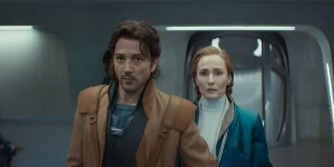 Cassian and Mon in Lucasfilm's ANDOR Season 2 Chapter 3 (Episodes 7-9)