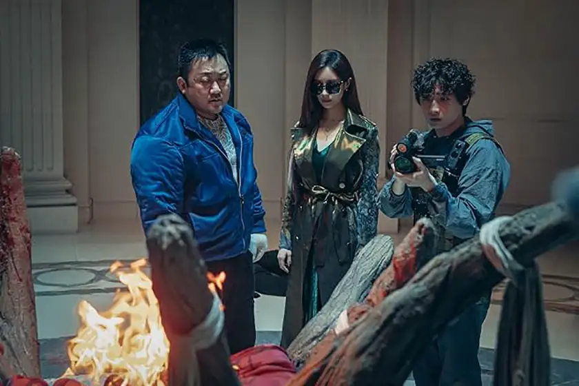Ma Dong-seok, Seohyun and Lee Da-wit in Holy Night: Demon Hunters