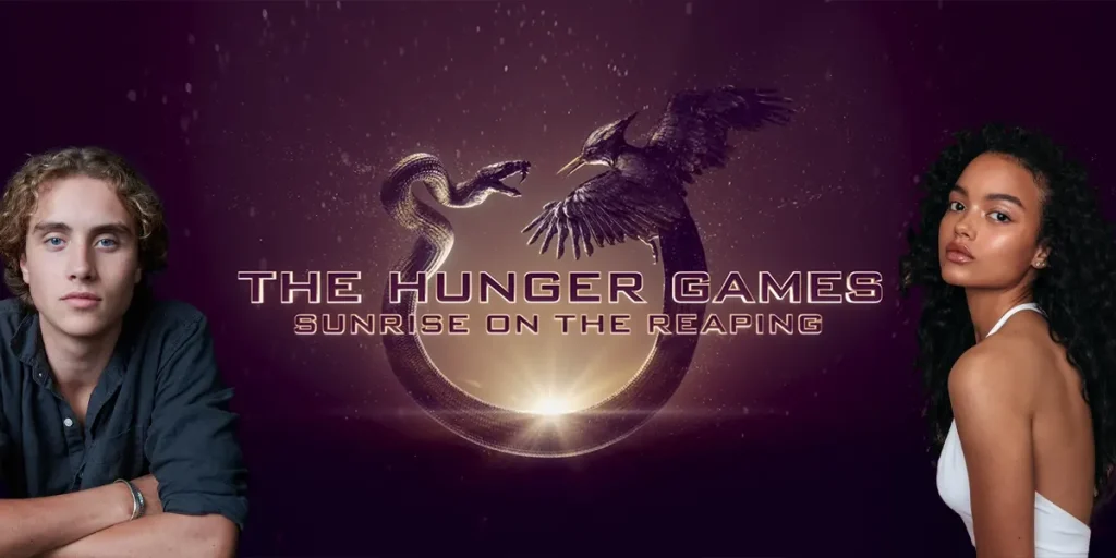 Joseph Zada and Whitney Peak in The Hunger Games: Sunrise on the Reaping (2025), which we tell you 7 reasons to be excited about