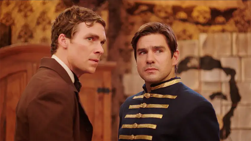 Pete Ploszek as "Abe" and Alex Esola as "Elmer" in Lavender Men