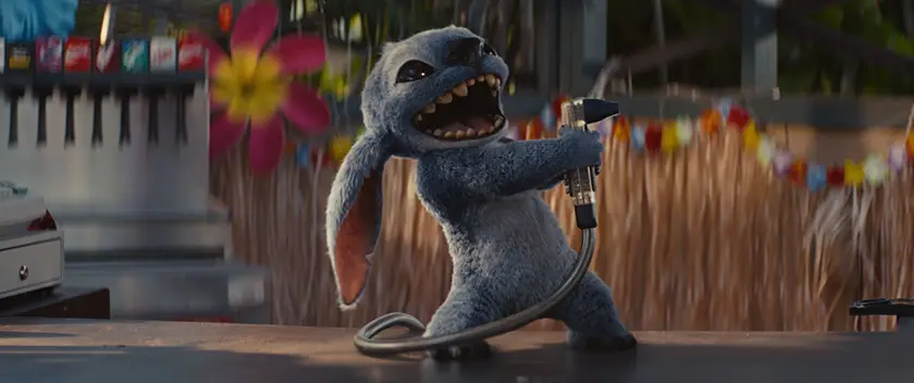 Stitch in Disney’s live-action Lilo & Stitch (2025)