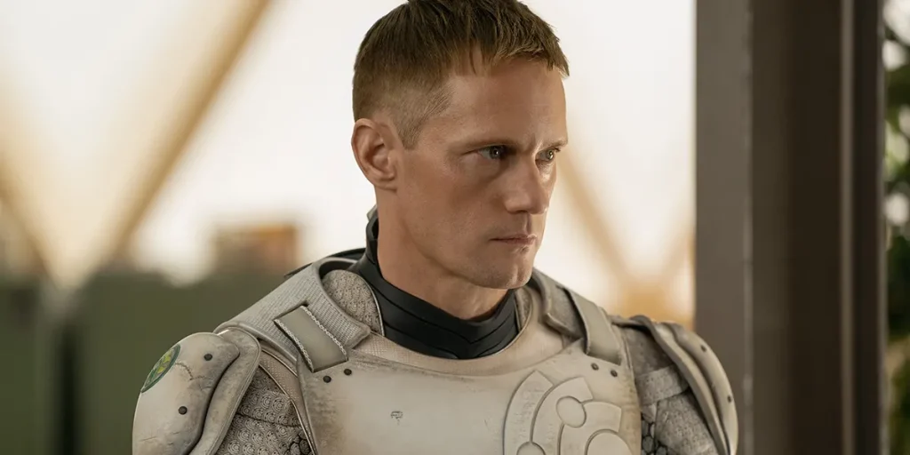 Alexander Skarsgård in "Murderbot"