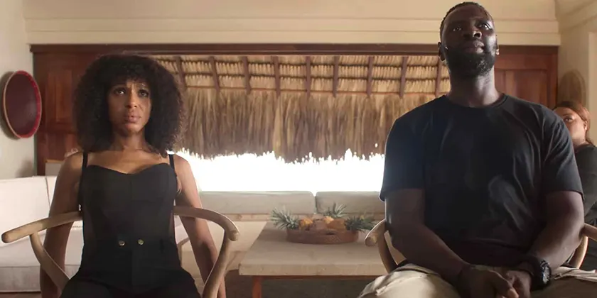 Kerry Washington and Omar Sy in Shadow Force