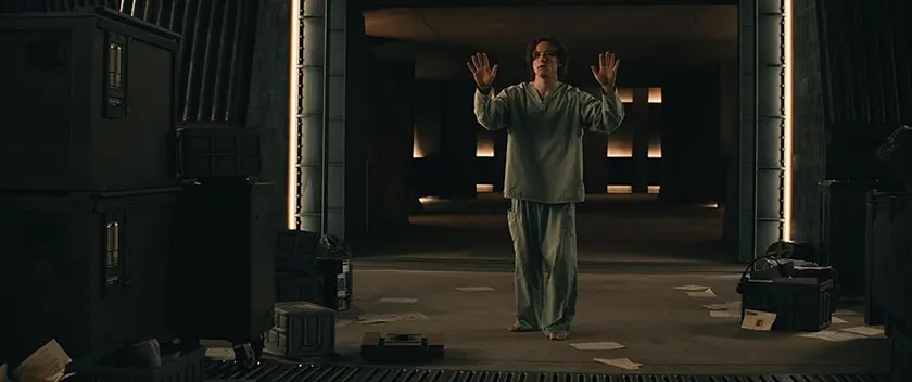 Bob (Lewis Pullman) in a still from Thunderbolts*, whose ending saves the movie as explained in this Loud And Clear Reviews article