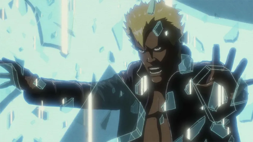 An animated rendition of Billy Idol in Billy Idol Should Be Dead