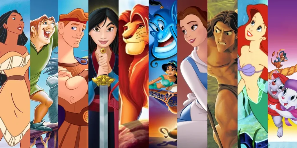 Stills from all 10 Disney Renaissance Movies