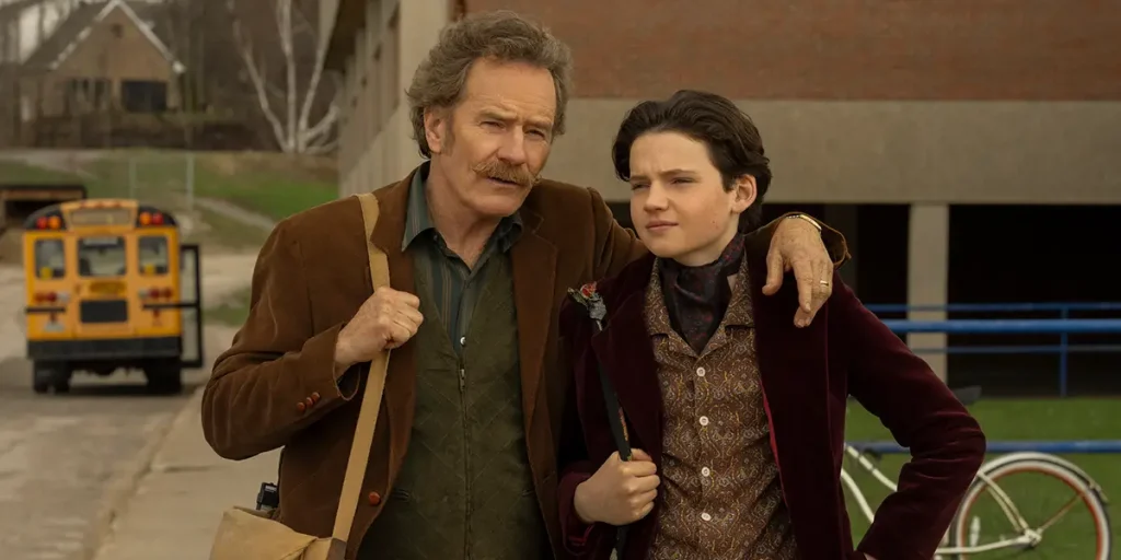 Bryan Cranston and Benjamin Evan Ainsworth in Everything's Going to Be Great