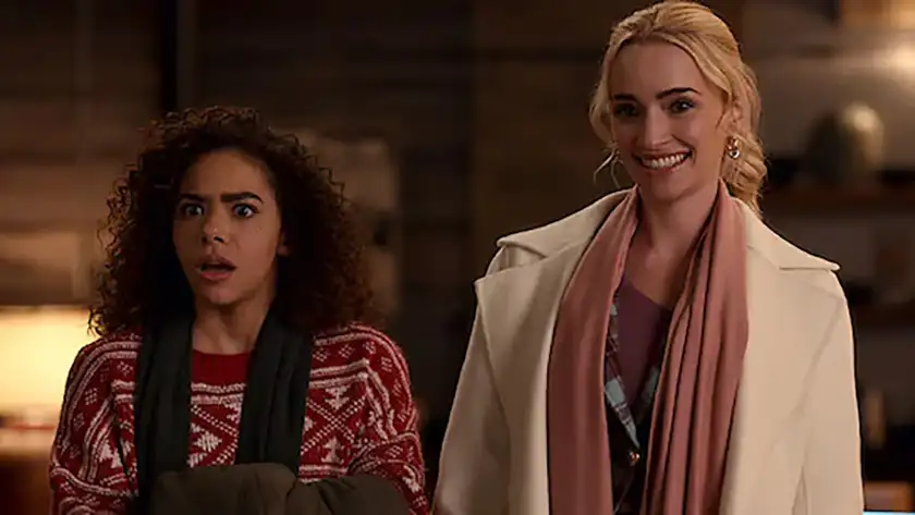 Brianne Howey and Antonia Gentry in Ginny & Georgia Season 3