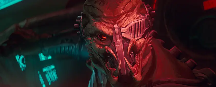 An alien in the film Predator: Killer of Killers