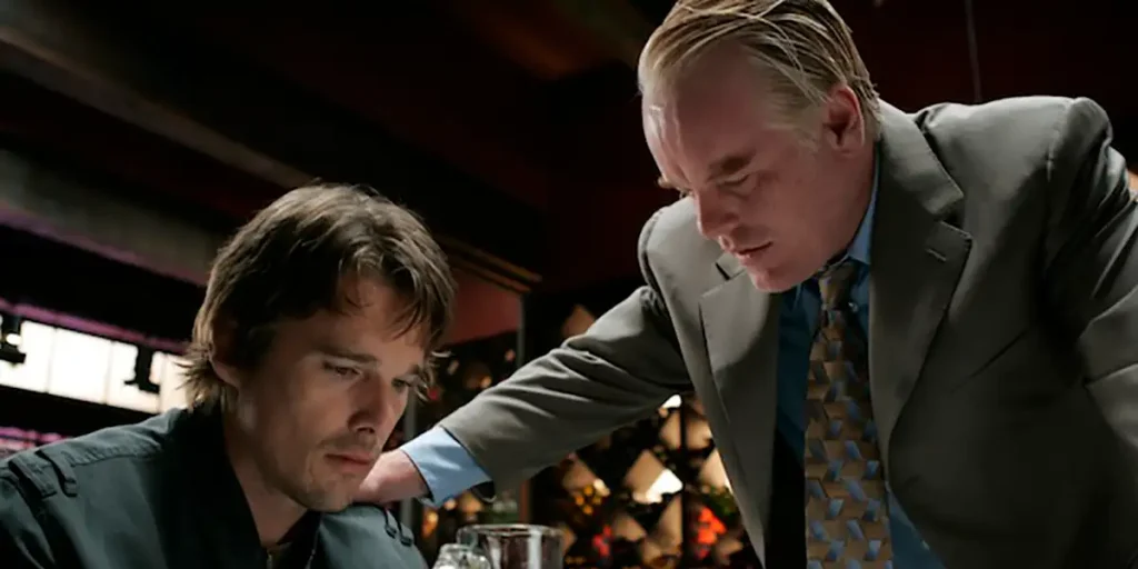 Ethan Hawke and Philip Seymour Hoffman in Before the Devil Knows You're Dead