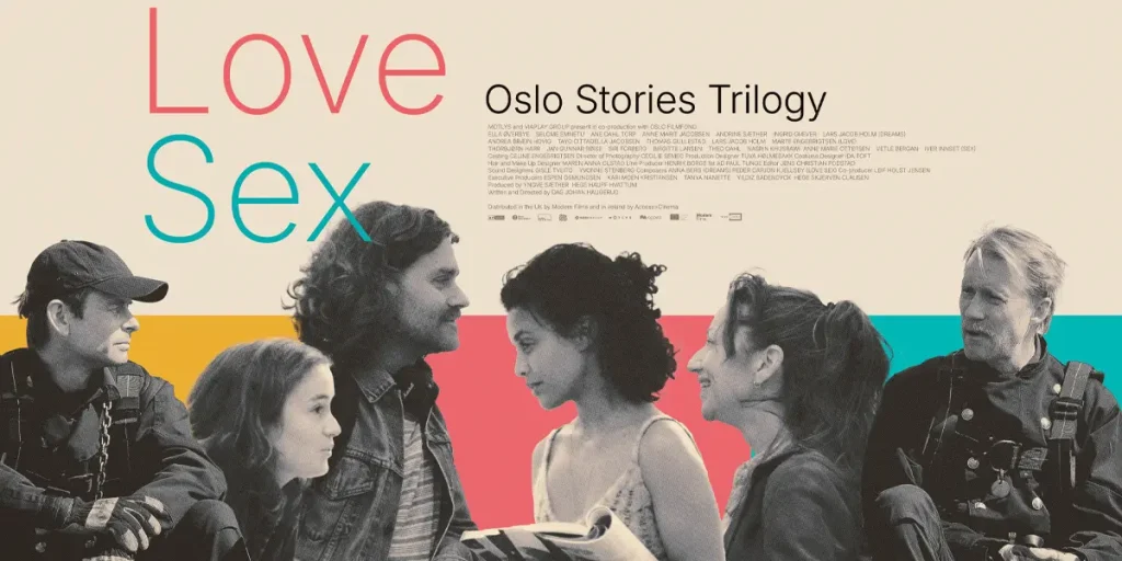 Poster for Dag Johan Haugerud's Oslo Stories Trilogy: Dreams Love Sex, from Loud And Clear Reviews' exclusive poster reveal
