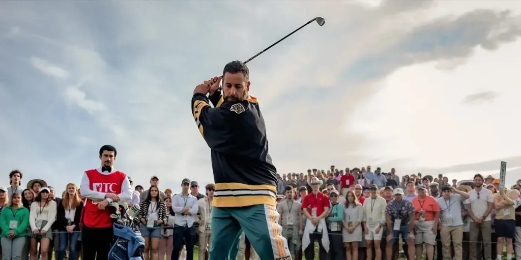 Adam Sandler as Happy Gilmore in Happy Gilmore 2