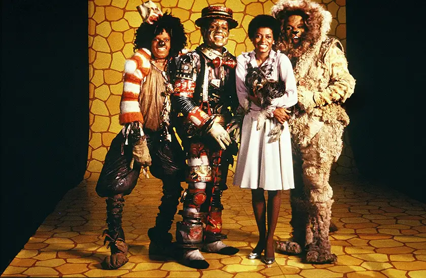 The four main characters pose for a picture for The Wiz