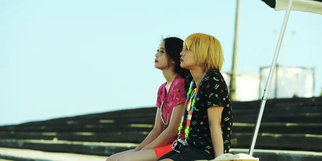 Chisato (Akari Takaishi) and Mahiro (Saori Izawa) Baby Assassins: Nice Days (Baby Assassins 3)