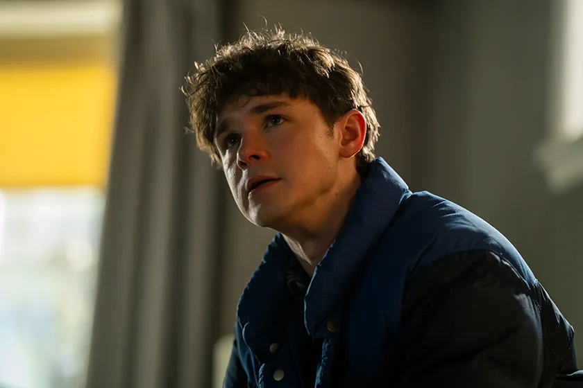 Harrison (Jack Alcott) listens intently as his father talks to him about his past in Episode 5 of Dexter: Resurrection, which we recap and review in this article