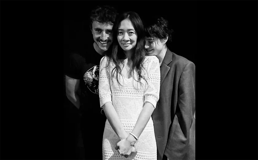 Paul Mescal, Chloé Zhao and Jessie Buckley pose for a promotional photo for Hamnet, one of the 15 Movies to Watch at the Toronto Film Festival (TIFF 2025) according to Loud and Clear Reviews