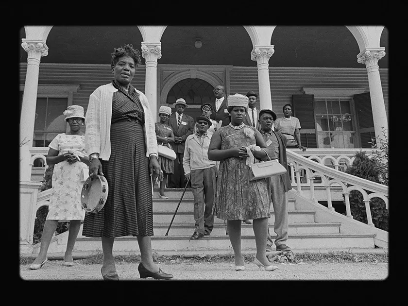 Residents of the Blues House in a still from Newport & the Great Folk Dream, whose director, Robert Gordon, we interview