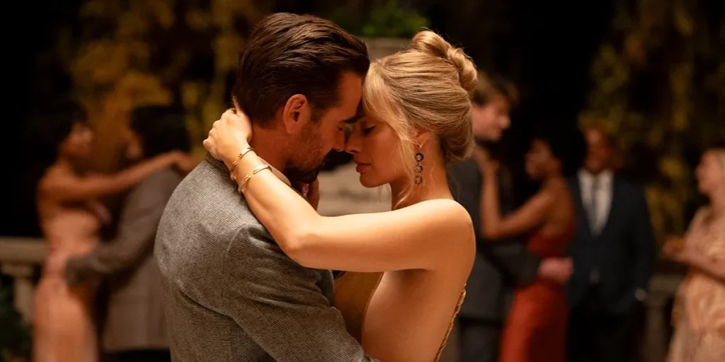 Margot Robbie and Colin Farrell dance in A Big Bold Beautiful Journey