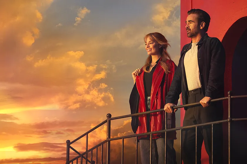 Margot Robbie and Colin Farrell in A Big Bold Beautiful Journey