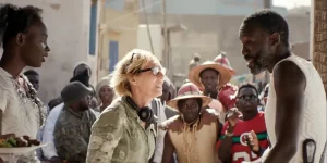 Maren Eggert and Jean-Christophe Folly in a still from the film Gavagai