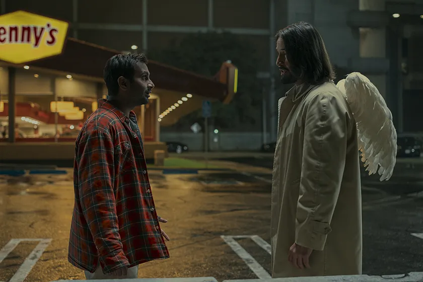 Aziz Ansari and Keanu Reeves in Good Fortune