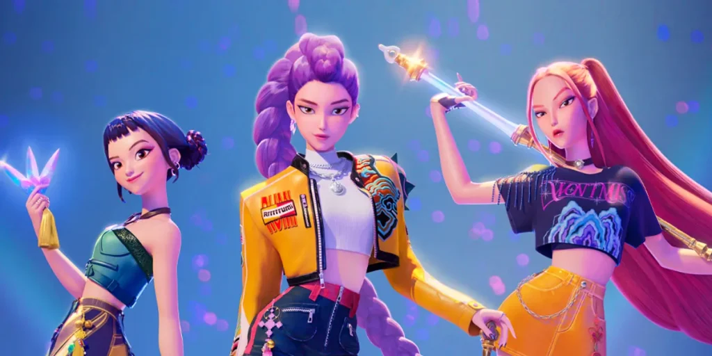 Rumi, Mira and Zoey in Kpop Demon Hunters, whose songs are ranked from worst to best in this article