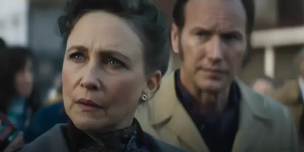 Vera Farmiga and Patrick Wilson in The Conjuring: Last Rites
