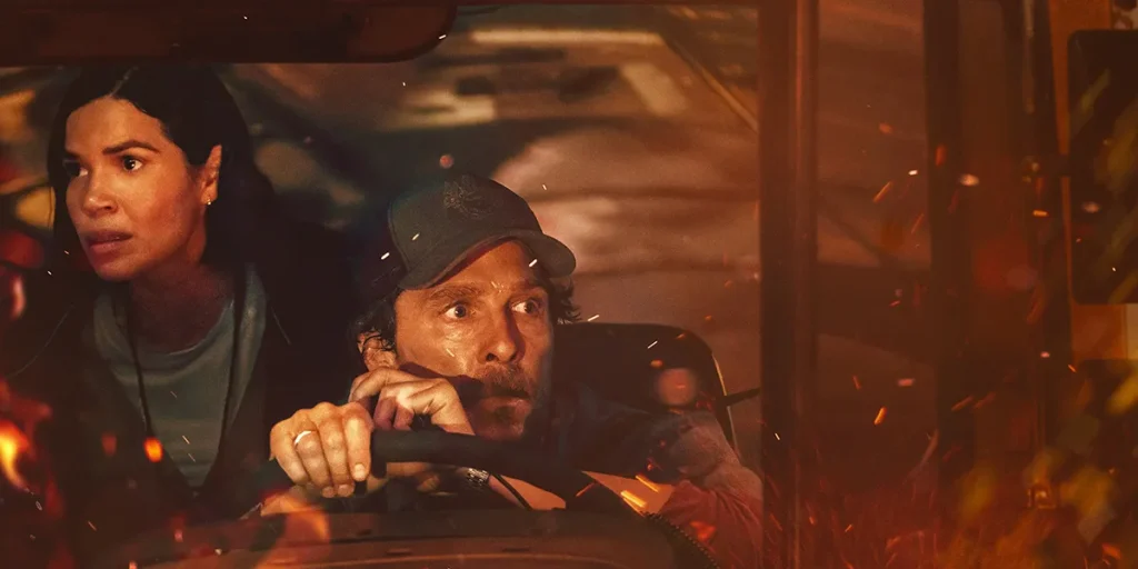 America Ferrera and Matthew McConaughey in "The Lost Bus"
