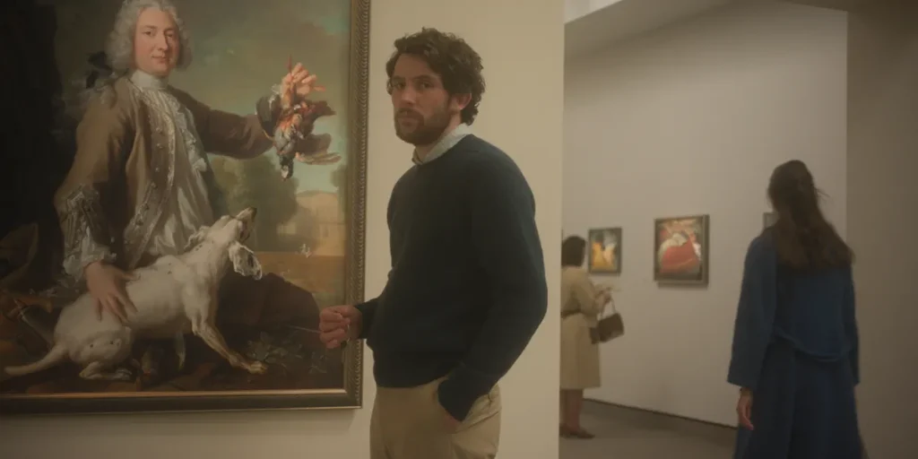 Josh O'Connor is in a museum in The Mastermind